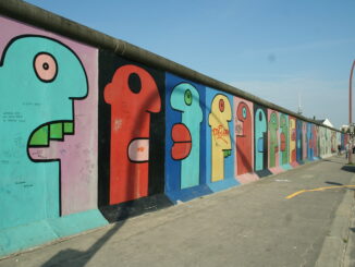 Rester af muren i Berlin