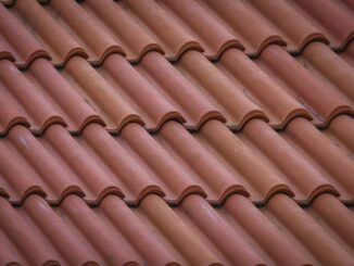 brown roof tiles in close up photography